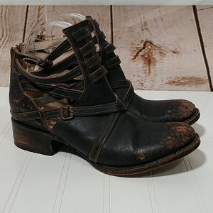 Stylish Black and Brown Women's Ankle Boots